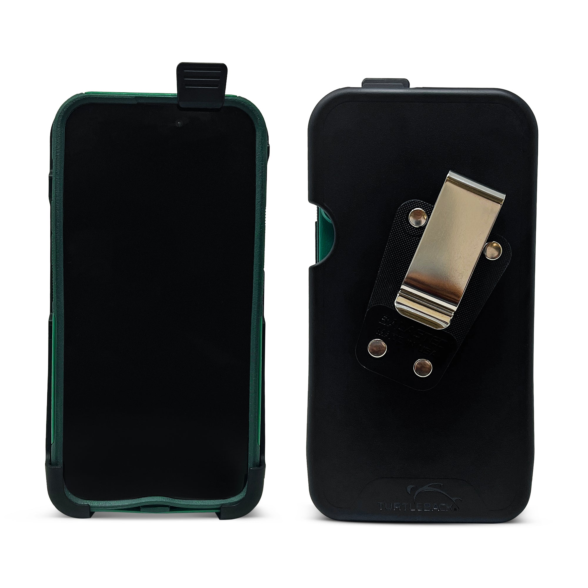 iPhone 14 13 12 Pro Max Unbreakable Belt Clip fits Otterbox Commuter Series or similar size case, Removable Swivel Belt Clip, Made in USA iPhone 14 13 12 Pro Max Unbreakable Belt Clip fits Otterbox Commuter Series or similar size case, Removable Swivel Belt Clip, Made in USA