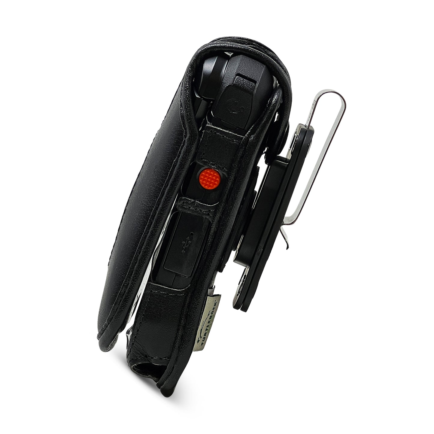 Leather Fitted Case for Kyocera DuraXV Extreme, XE Epic and XA Equip Features Removable Swivel Unbreakable Belt Clip Made in USA